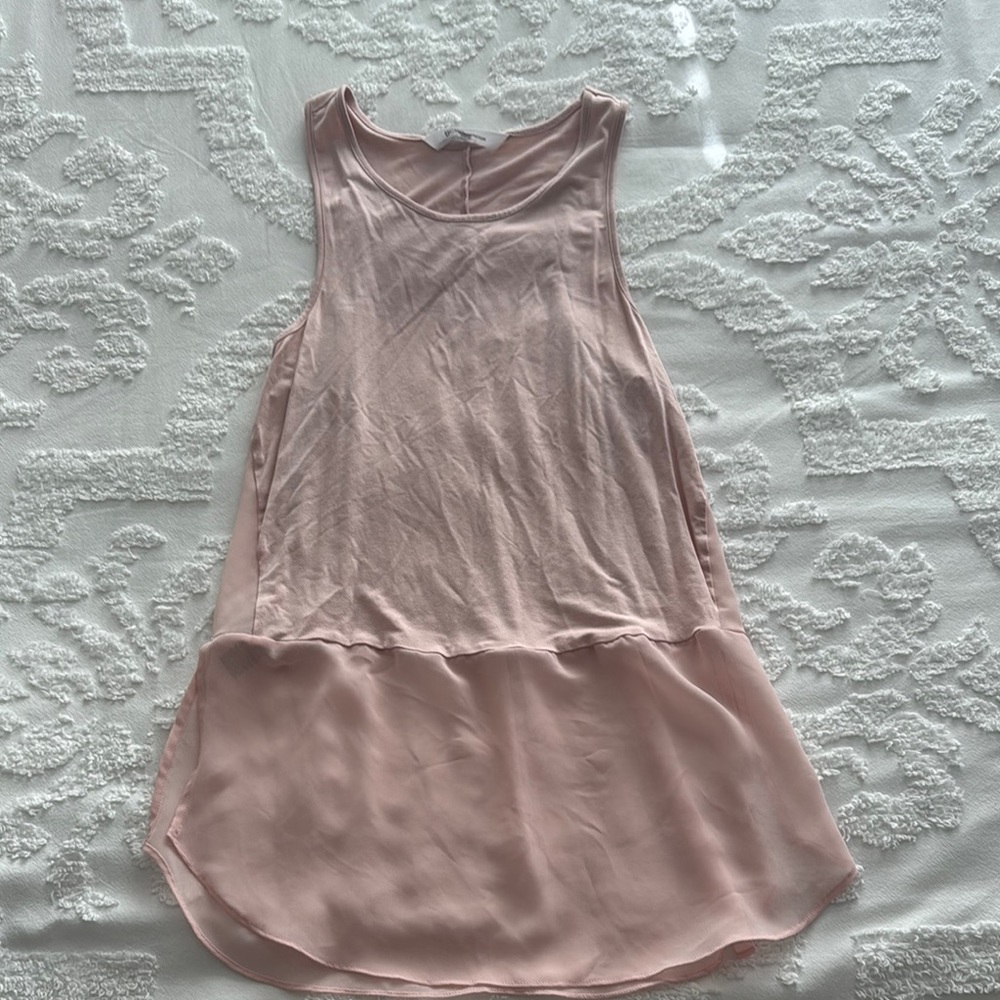 BCBG Pink Tank Top with Relaxed Fit